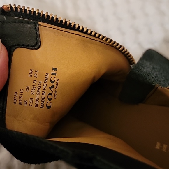 Coach "Mystic" black calf/suede size 7.5M booties - Picture 8 of 14